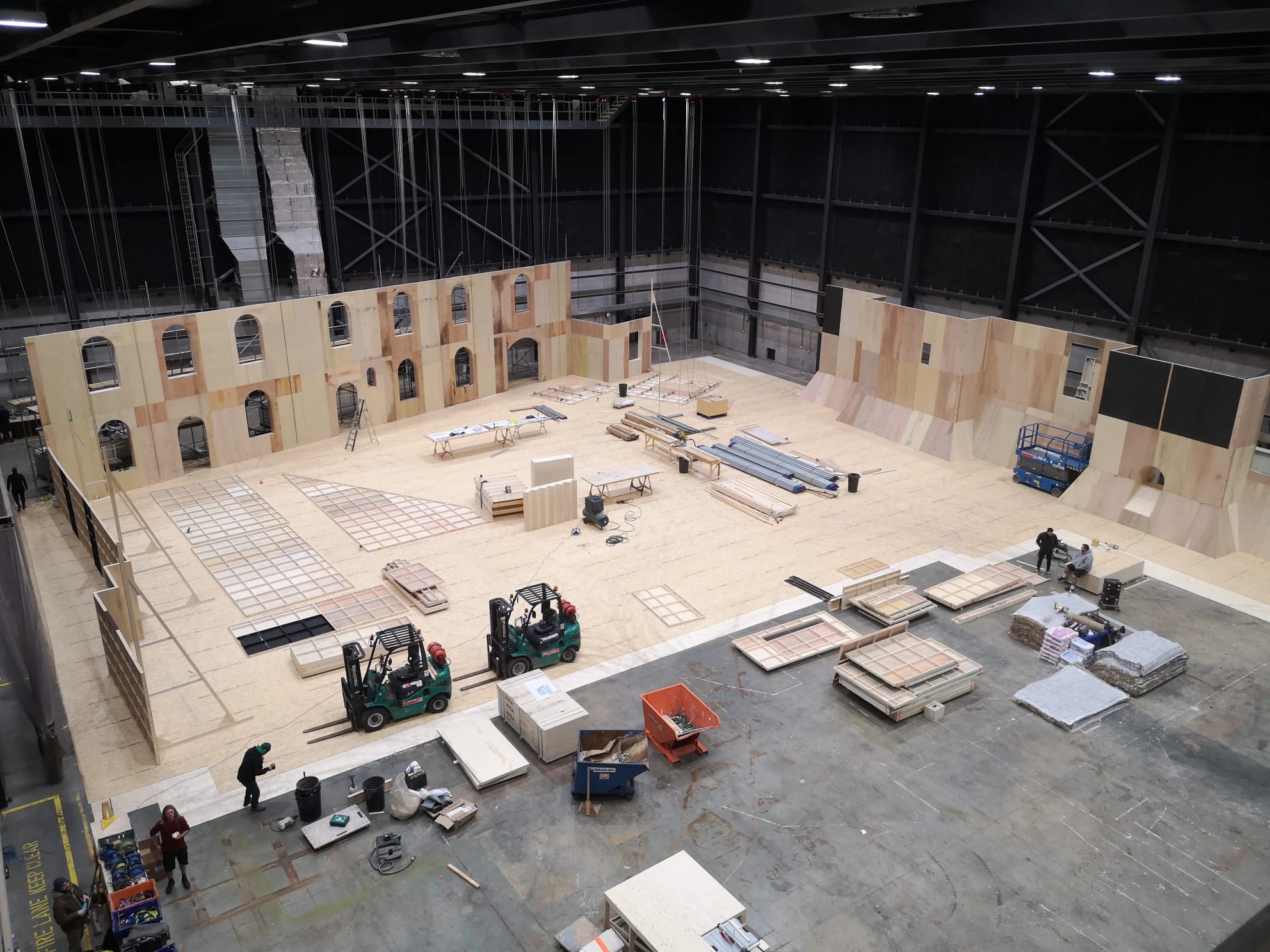 film set coming down